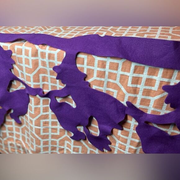 👻🎃👻 3 NEW! Halloween Decorative Felt Banners Ghost Bats & Witches - Picture 4 of 12